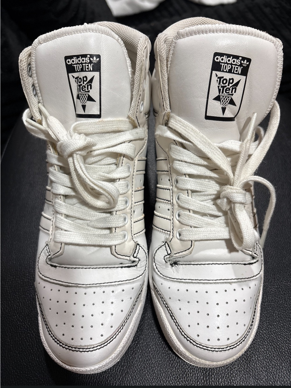 Adidas Top Ten High-Top Sneakers - White